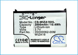 Battery for O2 XDA Mini s WIZA16 3.7V Li-ion 2800mAh / 10.4Wh
