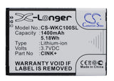 Battery for Wiko Cink plus CINK plus 3.7V Li-ion 1400mAh / 5.18Wh