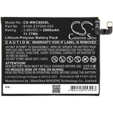 Battery for Wiko W-C800  356580H, S104-Z37000-000, TLE1707, TLP17G26 3.85V Li-Po