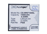 Battery for Wiko Fizz FIZZ 3.7V Li-ion 1500mAh / 5.55Wh