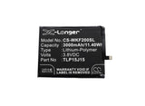Battery for Wiko Fever 4G TLP15J15, TLP15J30, TLP15L27, TLP16F14 3.8V Li-Polymer