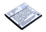Battery for Wiko Sunny 2502, GOA 3.7V Li-ion 1200mAh / 4.44Wh