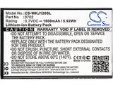 Battery for Wiko Sunny 2 Plus 3702 3.7V Li-ion 1600mAh / 5.92Wh