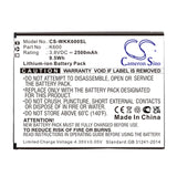 Battery for Wiko Tommy 3 K600 3.8V Li-ion 2500mAh / 9.50Wh