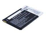 Battery for Wiko Lenny 3 5030 3.7V Li-ion 1800mAh / 6.66Wh