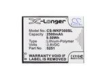 Battery for Wiko Pulp 4G 5251 3.8V Li-Polymer 2500mAh / 9.50Wh