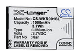 Battery for Wiko FiJi FiJi, Kar, KaWa 3.7V Li-ion 1000mAh / 3.70Wh