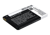 Battery for Wiko FiJi FiJi, Kar, KaWa 3.7V Li-ion 1000mAh / 3.70Wh