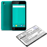 Battery for Wiko Sunny 2 Plus 2600, S104-U59000-038 3.7V Li-ion 1800mAh / 6.66Wh