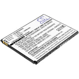 Battery for Wiko W-V600 V12BNL 3.85V Li-ion 2400mAh / 9.24Wh