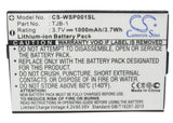 Battery for Swissvoice MP01 TJB-1 3.7V Li-ion 1000mAh / 3.70Wh