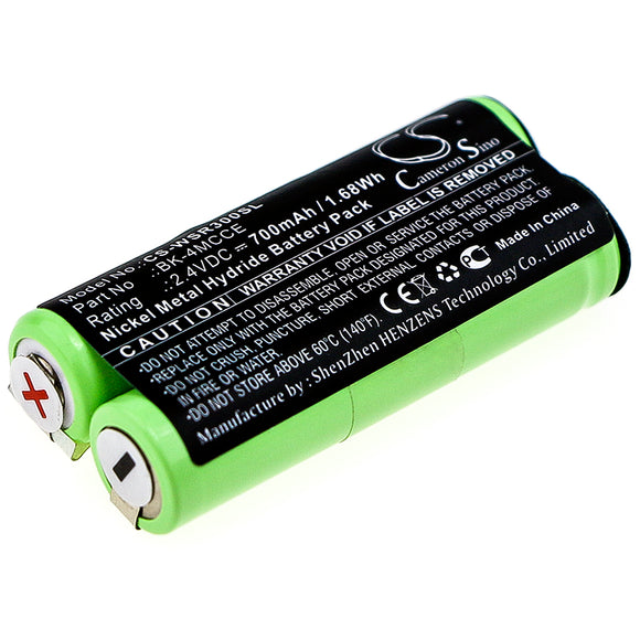 Battery for Waterpik Sensonic Plus SR-3000 BK-4MCCE 2.4V Ni-MH 700mAh / 1.68Wh