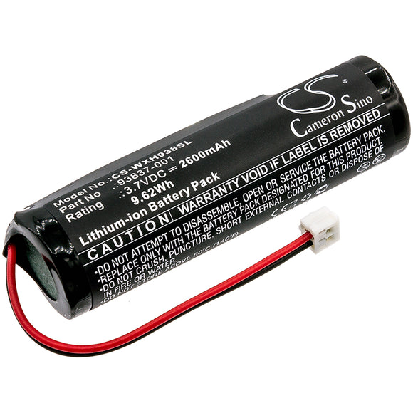 Battery for Wahl Beretto Chrome 93837-001 3.7V Li-ion 2600mAh / 9.62Wh