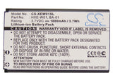 Battery for Ihren ETI-L 11 0053557 HXE-W01 3.7V Li-ion 1000mAh / 3.70Wh