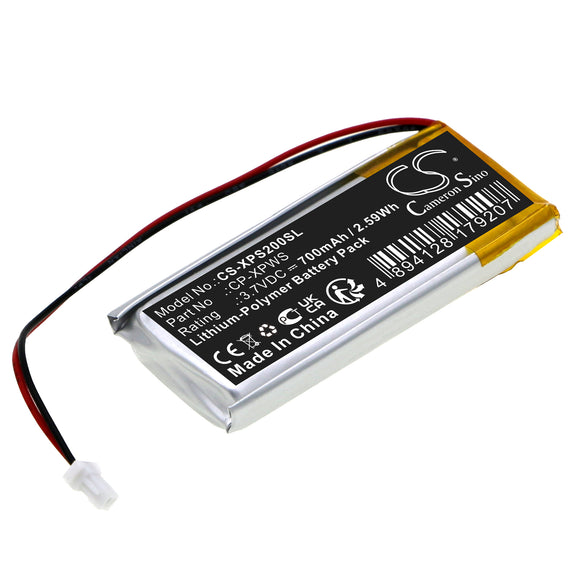 Battery for XP Deus MI-6 Pinpointers  CP-XPWS 3.7V Li-Polymer 700mAh / 2.59Wh