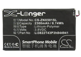 Battery for ZTE NX902 Li3822T43p3h844941 3.8V Li-Polymer 2300mAh / 8.74Wh