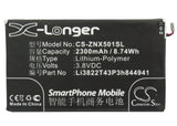 Battery for ZTE Nubia Z5 mini Li3822T43p3h844941 3.8V Li-Polymer 2300mAh / 8.74W