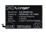 Battery for ZTE Nubia X6 Li3841T43P3h4068A8 3.8V Li-Polymer 4250mAh / 16.15Wh