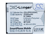 Battery for ZOPO ZP320 BT32S 3.8V Li-Polymer 2300mAh / 8.74Wh
