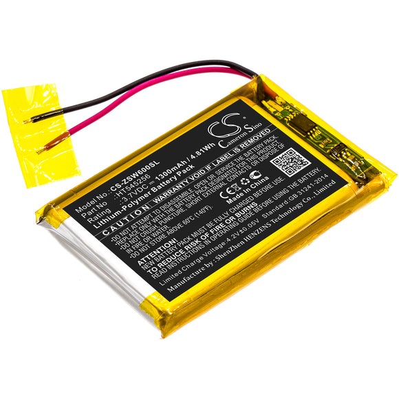 Battery for IZZO Swami 6000 HT545256 3.7V Li-Polymer 1300mAh / 4.81Wh