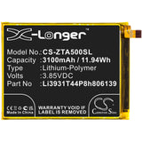 Battery for ZTE Blade A7 Prime  Li3931T44P8h806139 3.85V Li-Polymer 3100mAh / 11