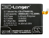 Battery for ZTE Blade A601 545978, ICP51/59/78SA 3.8V Li-Polymer 4000mAh / 15.20