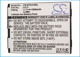 Battery for Cricket PCD Calcomp A410 A410 3.7V Li-ion 1200mAh