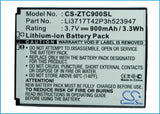 Battery for ZTE C90 Li3717T42P3h523947 3.7V Li-ion 900mAh
