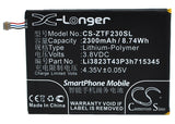 Battery for ZTE MF920 Li3823T43P3h715345 3.8V Li-Polymer 2300mAh / 8.74Wh