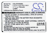 Battery for Telstra F256 Li3707T42P3h513651 3.7V Li-ion 700mAh