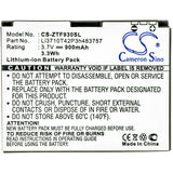 Battery for ZTE F555 Li3710T42P3h483757 3.7V Li-ion 900mAh / 3.33Wh