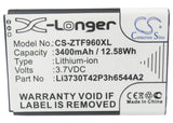 Battery for ZTE Z289L LI3730T42P3h6544A2 3.7V Li-ion 3400mAh / 12.58Wh