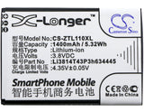Battery for ZTE Blade L110 Li3814T43P3h634445 3.8V Li-ion 1400mAh / 5.32Wh