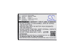 Battery for ZTE Blade L3 Li3820T43P3h785439 3.8V Li-ion 2000mAh / 7.60Wh