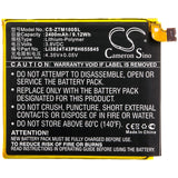 Battery for ZTE Mono MO-01K TD-LTE Li3824T43P8H655845 3.8V Li-Polymer 2400mAh / 