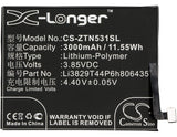 Battery for ZTE Nubia M2 Lite Dual SIM Li3829T44P6h806435 3.85V Li-Polymer 3000m
