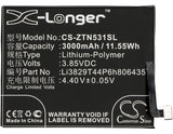 Battery for Nubia NX531J Li3829T44P6h806435 3.85V Li-Polymer 3000mAh / 11.55Wh