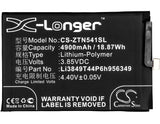 Battery for Nubia N1 Li3849T44P6h956349 3.85V Li-Polymer 4900mAh / 18.87Wh