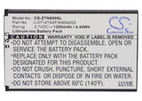 Battery for ZTE U809 Li3714T42P3h654252 3.7V Li-ion 1200mAh / 4.44Wh