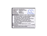 Battery for ZTE Quest MM8005-01 3.7V Li-ion 1250mAh / 4.63Wh