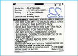 Battery for MetroPCS Anthem 4G BAT1030 3.7V Li-ion 1500mAh / 5.55Wh