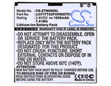Battery for ZTE V889D Li3717T43P3H565751, Li3717T43P3H565751-H 3.8V Li-ion 1950m