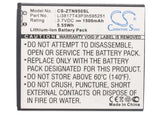 Battery for ZTE Flash Li3716T42P3h595251, Li3716T43P3h595251, Li3817T43P3h595251