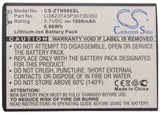 Battery for ZTE Z832 Li3823T43P3h735350 3.7V Li-ion 1800mAh / 6.66Wh