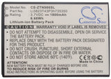 Battery for T-Mobile Z64 4G HotSpot 3.7V Li-ion 1800mAh / 6.66Wh