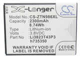 Battery for BoostMobile WARP SYNC 3.8V Li-ion 2300mAh / 8.74Wh
