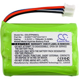 Battery for ZTE WP650 Ni3607T30P3S473211 3.6V Ni-MH 700mAh / 2.52Wh