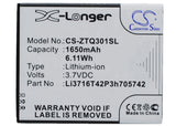 Battery for A+World CG503 Li3716T42P3h705742 3.7V Li-ion 1650mAh / 6.11Wh