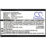Battery for ZTE R538 Li3717T42P3h583679 3.7V Li-ion 1600mAh / 5.92Wh