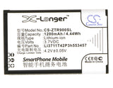 Battery for Telstra T6 Li3711T42P3h553457 3.7V Li-ion 1200mAh / 4.44Wh